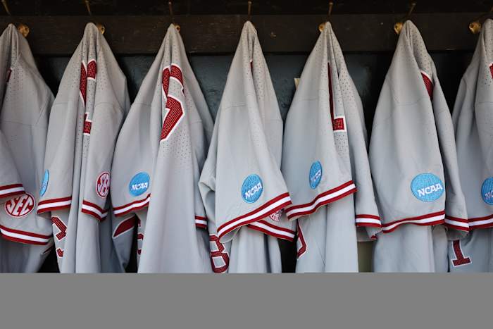 Alabama baseball jerseys with NCAA patch